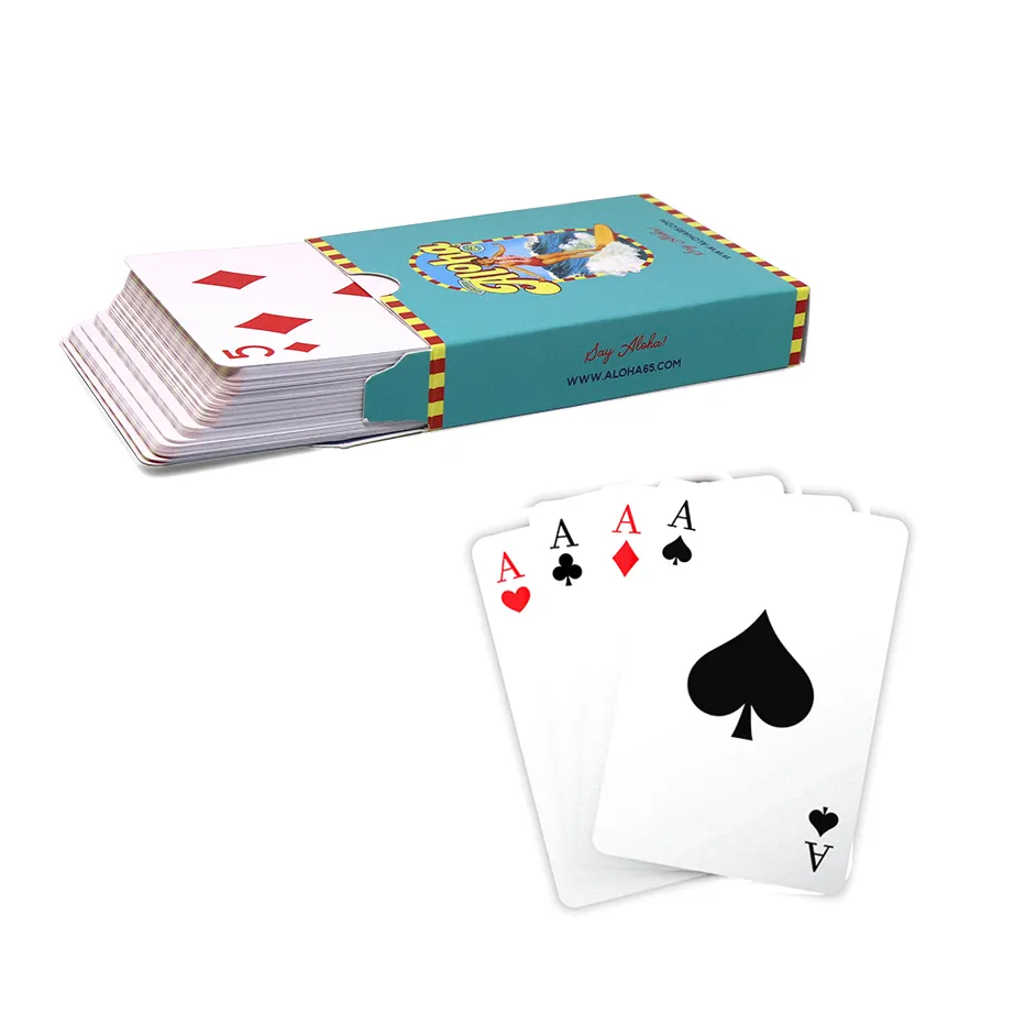 Jumbo index spanish paper playing card custom inspirational paper card