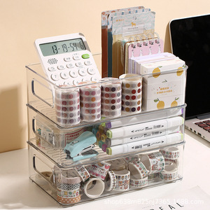Jewelry <b>box</b> <b>storage</b> <b>box</b>, acrylic transparent rectangular with lid, hair tie, hair accessory, hair clip, bracelet, hair band - Product Image 1
