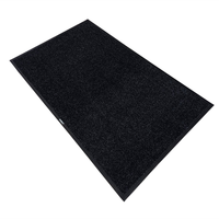 Tapis d'entrée commercial abstrait moderne en nylon 66 torsadé fin, imperméable, écologique, avec action de raclage et de nettoyage, et support antidérapant