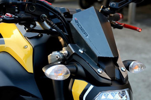 Pare-Brise Modifié en Alliage d'Aluminium, Petit Pare-Brise Modifié, pour Moto <span class=keywords><strong>YAMAHA</strong></span> MT07, 2013-2017, <span class=keywords><strong>MT</strong></span>-<span class=keywords><strong>07</strong></span> - Product Image 5