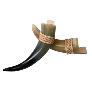 Jarra de Cuerno Pulida Hecha a Mano para Disfraces Medievales y Festivales a un Precio Económico - Product Image 3