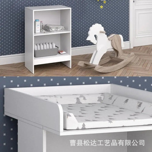 Cambiador de Bebé Creativo, Cambiador de Pañales Multifuncional de Madera Maciza con Panel Táctil y de Masaje, Mesa de Cuidado del Bebé - Product Image 2