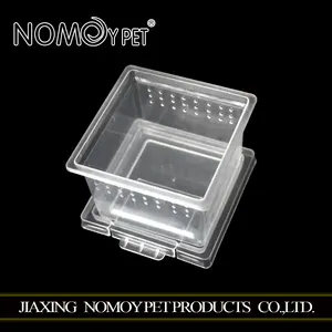 NOMOYPET, venta al por mayor, caja de cría cuadrada pequeña transparente, jaula de Tarantula para Reptiles - Product Image 3