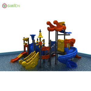 Parco acquatico struttura di gioco con scivoli a tema caratteristiche Spray ed elementi di arrampicata per bambini avventura acquatica - Product Image 2