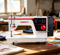 Machine à coudre industrielle à point droit JUKKY 9809 à commande numérique, plateforme plate, complète avec fonction de coupe de fil automatique