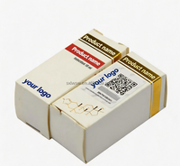 Boîtes en carton blanc pliables écologiques personnalisées avec logo pour l'emballage de cosmétiques, de soins de la peau et d'extraits végétaux