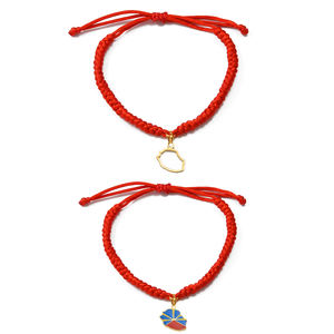 Pulsera de Cuerda de <span class=keywords><strong>la</strong></span> <span class=keywords><strong>Isla</strong></span> Reunión para Mujer, Joyería con Mapa y Bandera de <span class=keywords><strong>La</strong></span> Réunion # 593662RE - Product Image 1