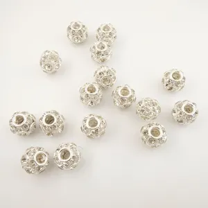 17mm Triple 18 Diamond Ball Rhinestone Beads DIY Jewelry Accessories Bracelet Beads Round Loose Beads Bulk Wholesale