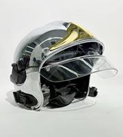 Casque ignifuge de protection incendie européen résistant à la pression de qualité supérieure casque de pompier de sauvetage avec cape en aramide