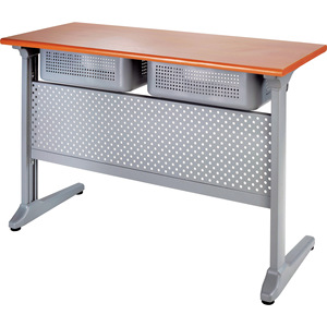 Escritorio escolar Henmei HM-601 de aleación de aluminio con compartimentos de almacenamiento para uso en el aula - Product Image 1