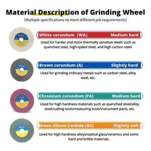 Disque de meulage en céramique de carbure de silicium vert GC60/80L 150*25*25.4 personnalisable pour meuleuse plate - Product Image 5