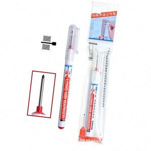 Custom Logo Woodworking <b>Tool</b> Waterproof Deep Hole Long Head Permanent <b>Carpenter</b> Marker Pen - Product Image 1