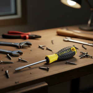 Destornillador Stanley de cabeza plana de 6 mm x 100 mm, herramienta de precisión estándar - Product Image 3