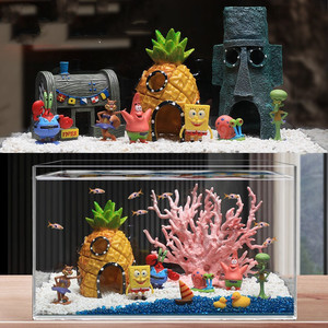 Set di 12 Decorazioni per Acquario, Decorazioni PVC Carine per Vasche dei Pesci, Vendita all'Ingrosso - Product Image 2