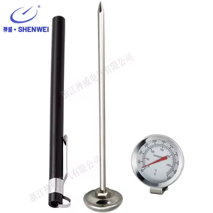 SW Deep Fry Food Dial Thermomètre avec Clip En Acier Inoxydable 130mm Longue Tige <span class=keywords><strong>Cuisson</strong></span> Thermomètre À Viande pour Dinde <span class=keywords><strong>Poulet</strong></span> Boeuf BBQ - Product Image 2