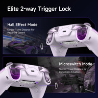 Control de Juego EasySMX D10 con Joysticks TMR, Gamepad Multiplataforma con Bloqueo de Gatillos Bidireccional, Base de Carga Inteligente