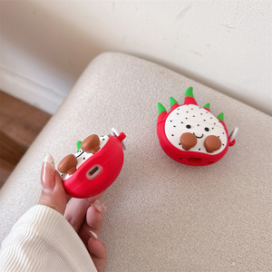 Étui pour écouteurs <span class=keywords><strong>Dragon</strong></span> Fruit sphérique, compatible avec les modèles Pro2 de 2e/3e génération, design en silicone - Product Image 3