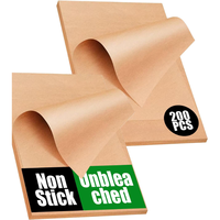 12x16 Zoll Einweg-Backpapierbögen, Hochtemperaturbeständig, Ungebleicht, Vorgeschnitten, Antihaftbeschichtet, für Halbe Backbleche