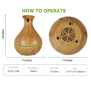 Chuyên nghiệp OEM 120ml 300ml thông minh tinh dầu tự động siêu âm điện không khí hương thơm khuếch tán Máy mùi hương cho khách sạn nhà - Product Image 3