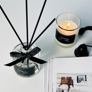 Décoration de la maison, <span class=keywords><strong>air</strong></span> frais, parfum naturel, <span class=keywords><strong>huile</strong></span> <span class=keywords><strong>essentielle</strong></span>, <span class=keywords><strong>diffuseur</strong></span> de roseaux et bougies de soja comme cadeaux de Noël - Product Image 2