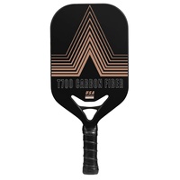 Raquette de pickleball en fibre de carbone, bord intégré pressé à chaud, surface sablée sans bordure, haute légèreté, sport