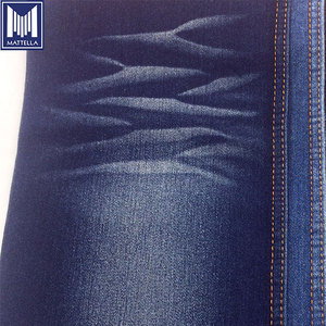 Stock buen precio Indigo color negro de sarga de algodón spandex tela de mezclilla - Product Image 1