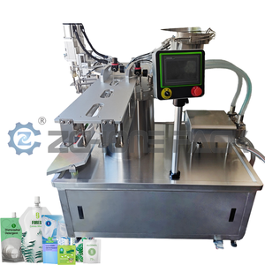 Máquina de Llenado, Sellado y Etiquetado Eléctrica Totalmente Automática de Cuatro Cabezales <span class=keywords><strong>para</strong></span> Envasado de Líquidos/Pastas en Bolsas con Boquilla, Fácil de Operar - Product Image 5