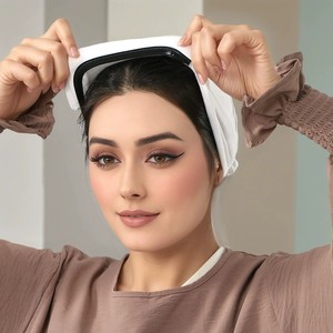 Nuevo Hijab Antideslizante con Correa Elástica, Hijab Antideslizante con Gorra Interior, Elegante Gorra Hijab Antideslizante de Color Liso - Product Image 1