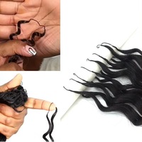Extensions de cheveux humains ondulés naturels au crochet, tresses sans nœuds, paquets de mèches pré-bouclées vierges birmanes, fabrication à la machine