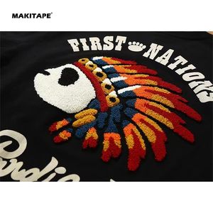 Camisetas de Hombre con Parche de Chenilla con Logotipo Personalizado, Talla Estadounidense, Parches de Chenilla al por Mayor, Letras, Camisetas de Chenilla 100% Algodón - Product Image 3