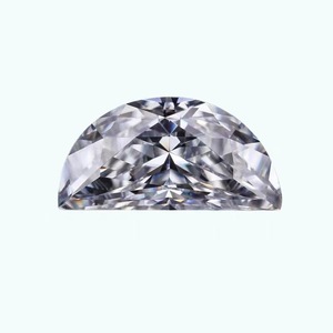 Actory-máquina de color blanco cortada con forma de media luna, piedras preciosas sueltas de media luna - Product Image 3