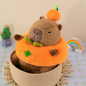 Peluche de Capibara Adorable y de Moda, Relleno de Algodón PP Súper Suave, Amuleto de la Suerte, Regalo de Cumpleaños para Niños, Venta al por Mayor - Product Image 6