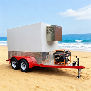 2025 New Manual Diesel Outdoor <b>Portable</b> Cold Room Box Custom Mobile Chiller <b>Freezer</b> Trailer Food Refrigeration Trucks - Product Image 1