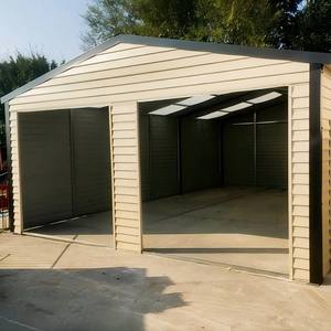 Garage en acier Q355B haute résistance, directement de l'usine, préfabriqué, certifié CE, pour 2 à 6 voitures - Product Image 2