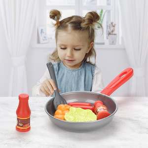 Juego de Cocina de <span class=keywords><strong>Juguete</strong></span> para Niños MingXiang, Unisex, de 4 a 6 Años, Sartén y Wok, 8 Piezas de Plástico, de Jiangxi, para Juego de Simulación de Cocina - Product Image 1