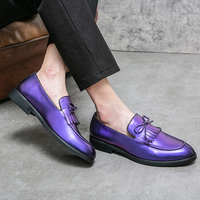 Neue Trendige Herren Slip-on Formelle Anzugschuhe Party-Stil Verschleißfeste Spitze Bräutigam Hochzeitsschuhe