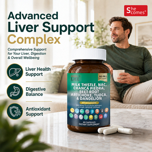 Fabricante de Suplementos Nutracéuticos Shecome, Suplemento de Cardo Mariano con NAC y Alcachofa para Apoyar la Salud del Hígado, 60 Cápsulas de Cardo Mariano - Product Image 3