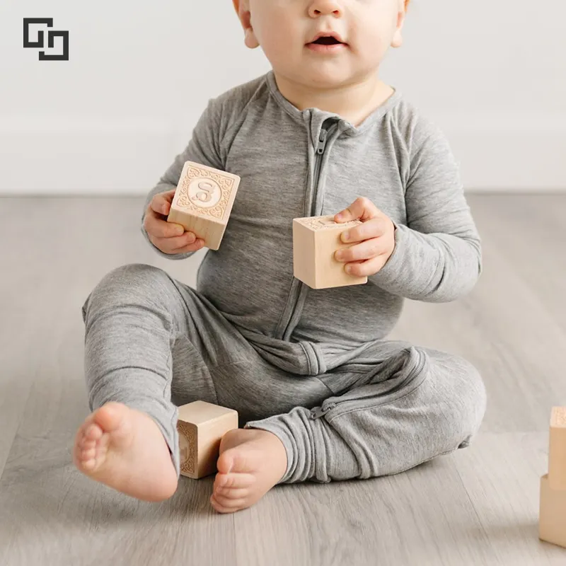 Newborn Infant Zipper Onesie Pajamas Jumpsuit for Baby Boys Girls Viscose Bamboo Baby Romper