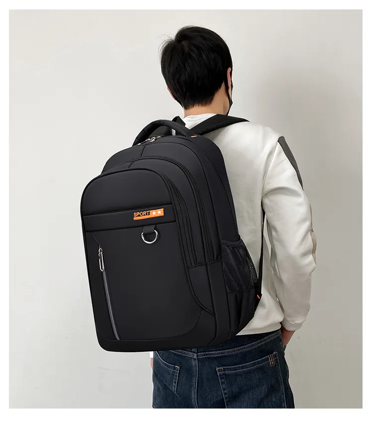 OMASKA Large Size Student Laptop Bags mochila escolar Waterproof Nylon Unisex 19inch Laptop Backpack Travel Backpack School Bags