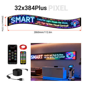 Pantalla LED Digital USB Flexible, Personalizable con Texto, Animación, Ritmo Musical, para Tiendas, Bares, Ventanas de Automóviles - Product Image 4