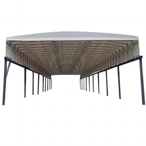 Auvent rétractable électrique en acier galvanisé, fonctionnement automatique, pour usine, entrepôt, allée extérieure, terrain de basket-ball - Product Image 1