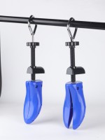 Attelle d'arbre à chaussures en plastique avec poignée en diamant Multicolore en option Le motif de couleur peut être personnalisé Civière de chaussures bleue