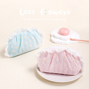 Borsa Clutch in Pizzo Stile Francese con Chiusura a Cerniera, Motivo Margherita Fresca, Squisita e alla Moda, per Trucchi, Monete e Oggetti Personali da Ragazza - Product Image 4