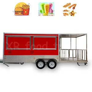 chinese big roasted chicken consession fast food trailer truck with porch full kitchen to buy nz spec