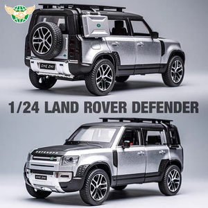 1/24 Đồ chơi xe mô hình Diecast xe 1/24 quy mô kéo trở lại phạm vi Rover với âm thanh ánh sáng 6 cửa có thể mở ra hiển thị hộp cho trẻ em - Product Image 3