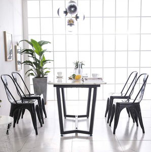 Sillas de comedor <span class=keywords><strong>Bristo</strong></span> Tolix de metal con marco de hierro y acero industrial vintage de diseño moderno al por mayor - Product Image 5