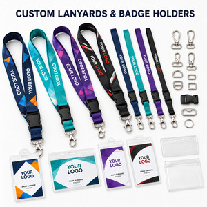 Cordon personnalisé avec porte-badge rétractable et porte-badge d'identification pour bureau, exposition, événement scolaire, pack cadeau promotionnel - Product Image 4