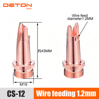 Buse de soudage laser portative DETON M16-CS-12, pointe de torche de soudeuse laser Ultra WeiYe