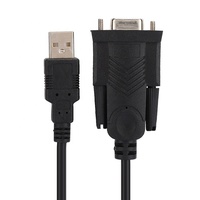 Câble adaptateur série USB2.0 A vers DB9 RS232 9 broches femelle avec pilote, convertisseur d'interface série RS232
