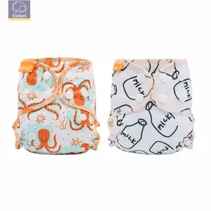 Reusable Fashion Bayi Kapas dengan Harga Murah Bahagia Flute Baru Lahir 3-6Kg Popok Kain